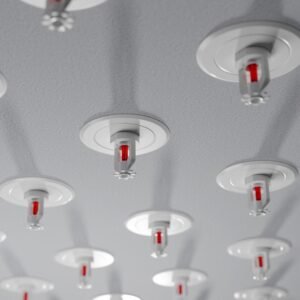 Ticarət mərkəzində quraşdırılmış sprinkler yanğın söndürmə sistemi